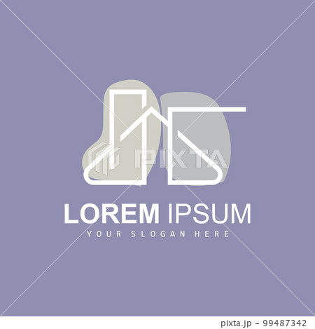 House Logo, Building Furniture Design, Construction Vector, Property Brand Icon, Real Estate, Housing 99487342
