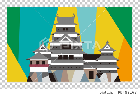 Matsumoto Castle. A majestic castle tower. 99488168