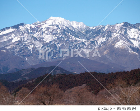 冬のグリーンパークからの日光連山 99489994