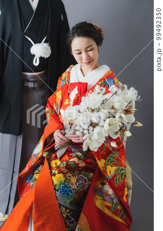色打掛の新郎新婦 色打掛の新郎新婦 99492350