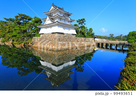 【香川県】晴天下の高松城　東之丸艮櫓（玉藻公園） 99493651