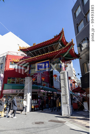 神戸中華街「西安門」(2023年1月3日撮影) 神戸中華街「西安門」(2023年1月3日撮影) 99493885
