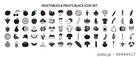 野菜とフルーツアイコン 99494417