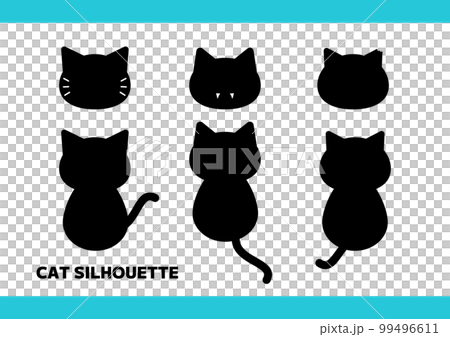 猫 シルエット シンプルのイラスト素材 [99496611] - PIXTA