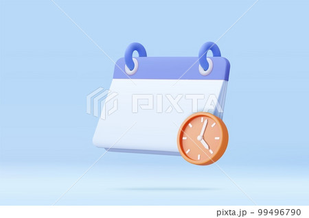 3d calendar icon 99496790