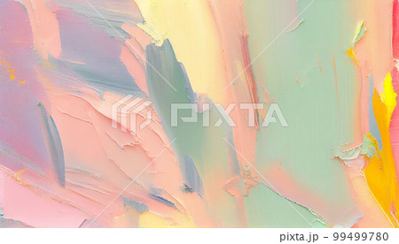 背景素材　絵具　カラフル パステル 99499780