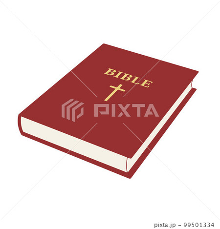 Holy bible - closed book vector illustration isolated on white 99501334