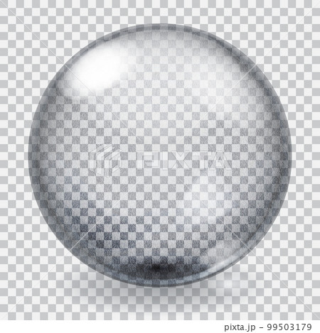 Transparent glass sphere with scratches 99503179