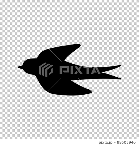 A simple swallow illustration silhouette single 99503940