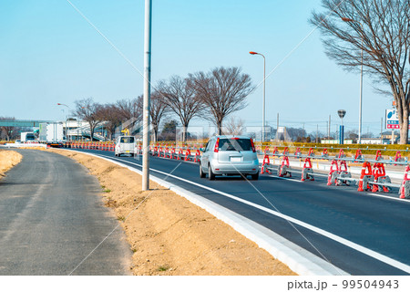 幹線道路の車線を増やす工事 国道17号上武道路下り方向 2023.02 e-3 ライトトーン 幹線道路の車線を増やす工事 国道17号上武道路下り方向 2023.02 e-3 ライトトーン 99504943