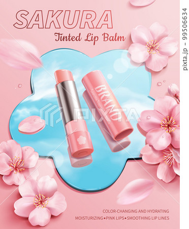 Cherry blossom tinted lip balm ad Cherry blossom tinted lip balm ad 99506634