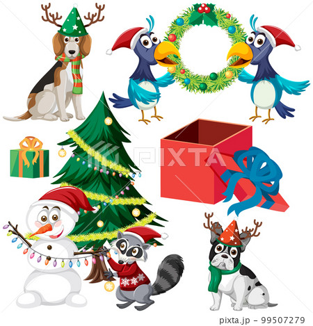 Set of Christmas element Set of Christmas element 99507279