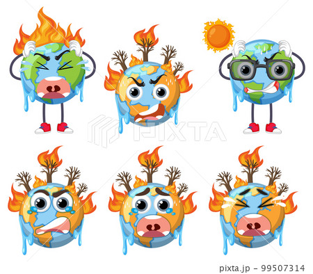 Save the earth logo and banner set 99507314