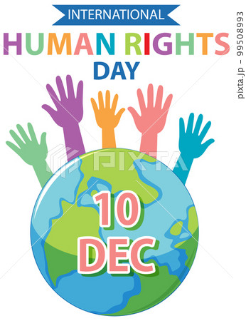 International Human Rights Day text for banner design 99508993