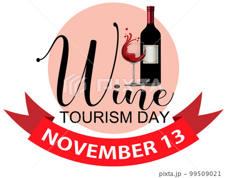 Wine Tourism Day Font Logo Design 99509021