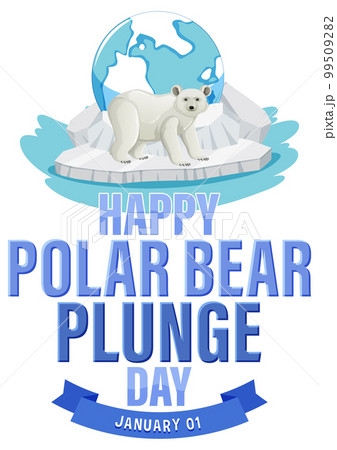 Polar Bear Plunge Day Banner Design 99509282