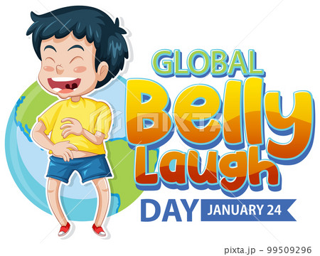Global Belly Laugh Day Banner Design Global Belly Laugh Day Banner Design 99509296