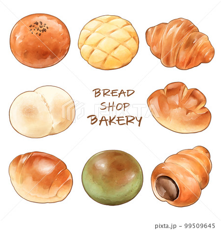 パンのイラストセット 99509645