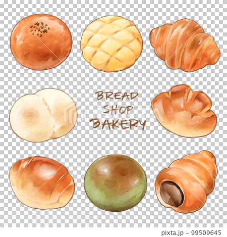 Bread illustration set 99509645