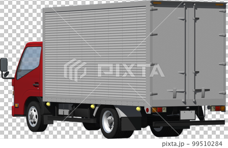 原始 2 噸小貨車貨車，長車身剪裁圖像插圖 99510284