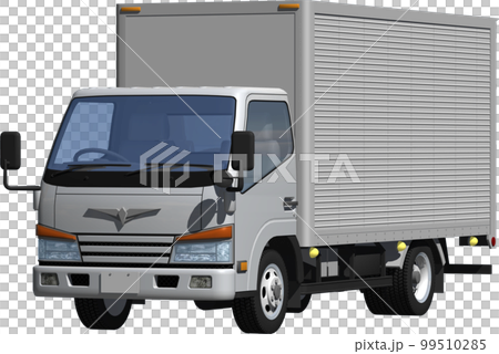 原始 2 噸小貨車貨車，長車身剪裁圖像插圖 99510285