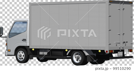 原始 2 噸小貨車貨車，長車身剪裁圖像插圖 99510290