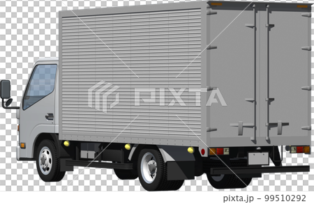 原始 2 噸小貨車貨車，長車身剪裁圖像插圖 99510292