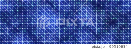 光る三角形グリッドの背景 99510654