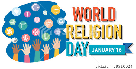 World religion day banner design 99510924