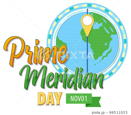 Prime Meridian Day Logo Concept 99511055