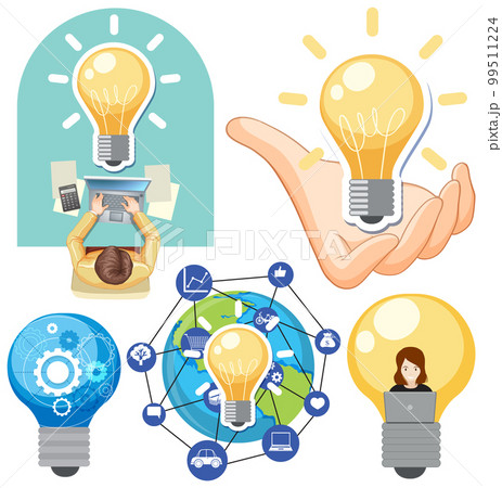 Light bulb in business concept Light bulb in business concept 99511224