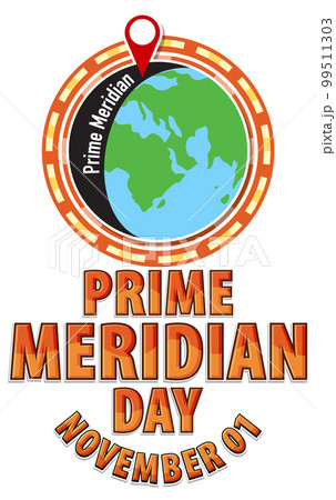 Prime Meridian Day Logo Concept 99511303