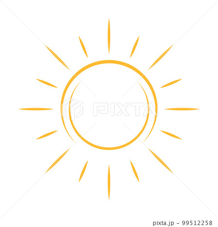 Sun icon vector for your web design, logo, UI. illustration 99512258