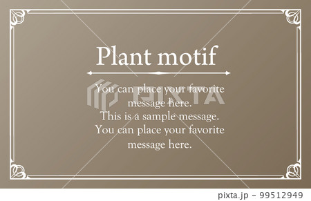 エレガントなフレーム。デザインテンプレート。ゴージャスな額のセット。 99512949