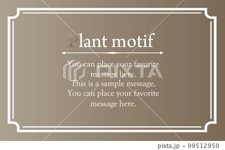 エレガントなフレーム。デザインテンプレート。ゴージャスな額のセット。 99512950