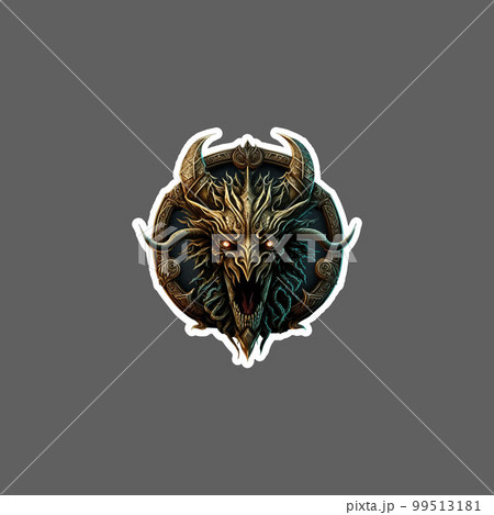 Dragon head monster sticker 99513181