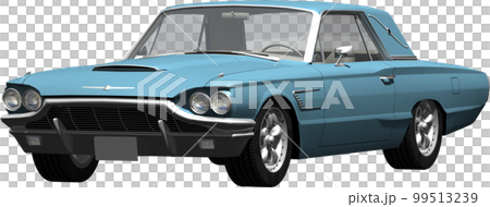 自動車64年式フォード、サンダーバードの切抜き画像イラスト 自動車64年式フォード、サンダーバードの切抜き画像イラスト 99513239