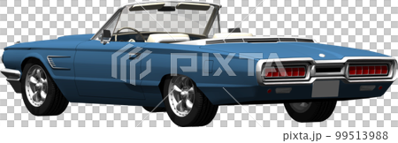 Car 1964 Ford, Thunderbird convertible cutout image illustration 99513988