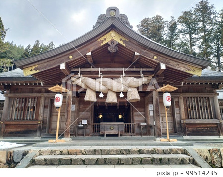 島根県松江市の熊野大社とその周辺(雪のない冬) 島根県松江市の熊野大社とその周辺(雪のない冬) 99514235