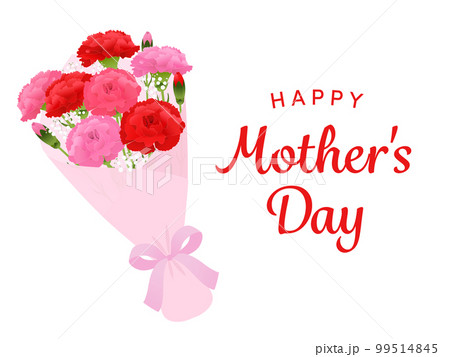 母の日カーネーション花束イメージ 99514845