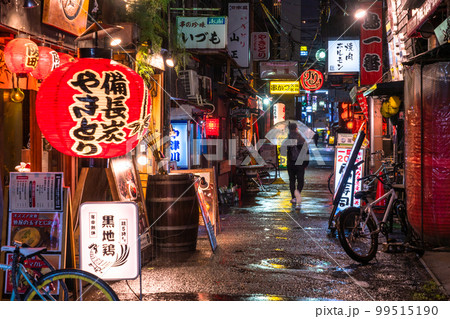 《大阪府》道頓堀・雨の歓楽街 《大阪府》道頓堀・雨の歓楽街 99515190