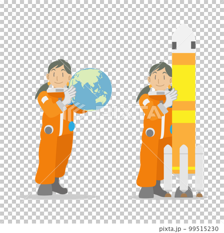 宇航服少女素材 99515230