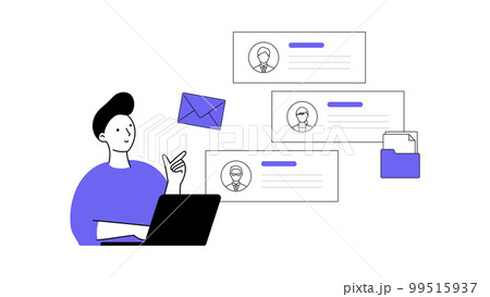 線画｜採用管理・人事管理 99515937
