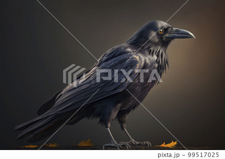 Black crow. Generative AI. 99517025