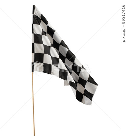 Racing competition flag. concept of successful arrival and competition 99517416