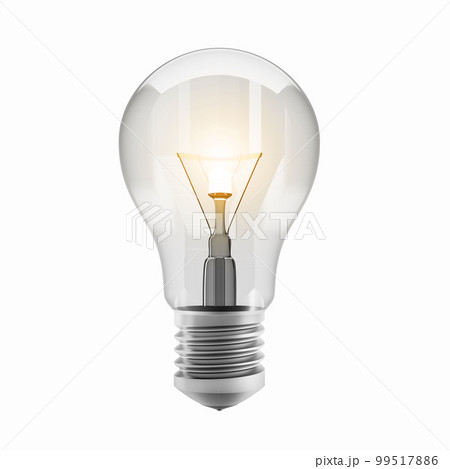 Light bulb concept of idea, resolution and creativity. 3d rendering 99517886