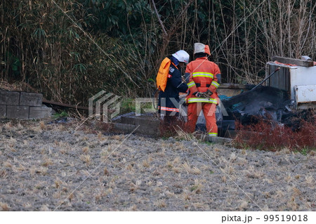 消火活動 現場検証 現場処理 消火活動 現場検証 現場処理 99519018