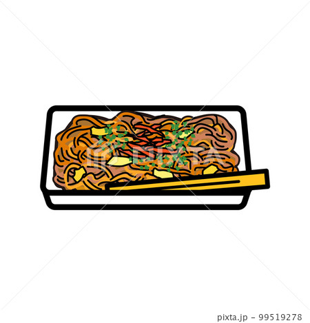 縁日イラスト：焼きそば 99519278