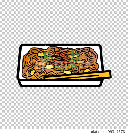 縁日イラスト：焼きそば 99519278