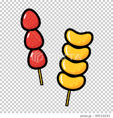 Fair illustration: fruit candy (strawberry candy, mandarin orange candy) 99519291